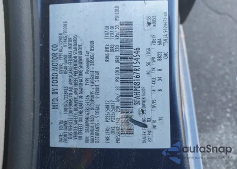 2007 Ford Fusion Sel z USA, uszkodzony, nr VIN 3FAHP08167R154546